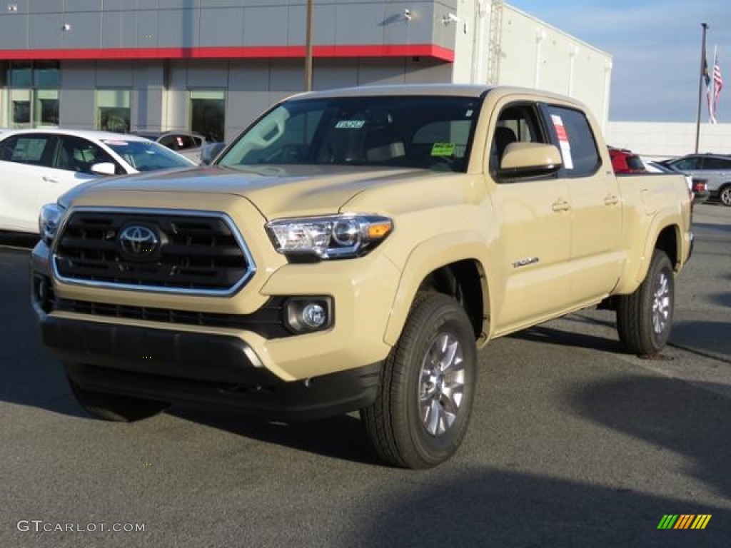 2018 Tacoma SR5 Double Cab 4x4 - Quicksand / Cement Gray photo #3