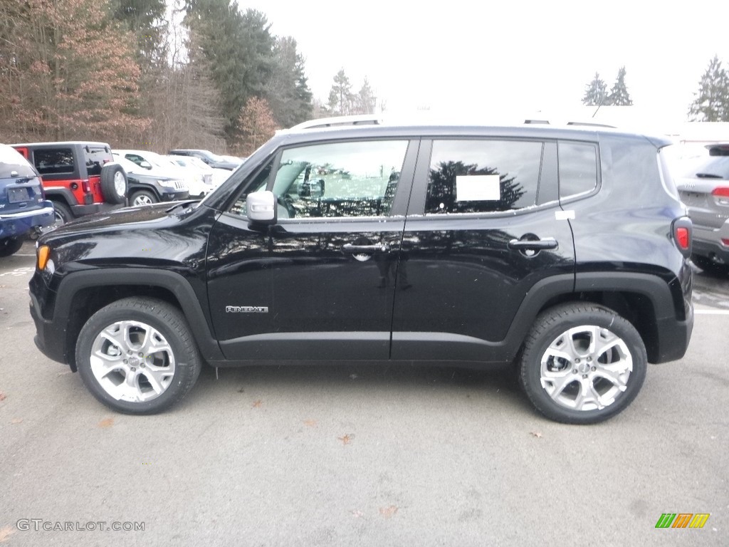 2017 Renegade Limited 4x4 - Black / Bark Brown/Ski Grey photo #2