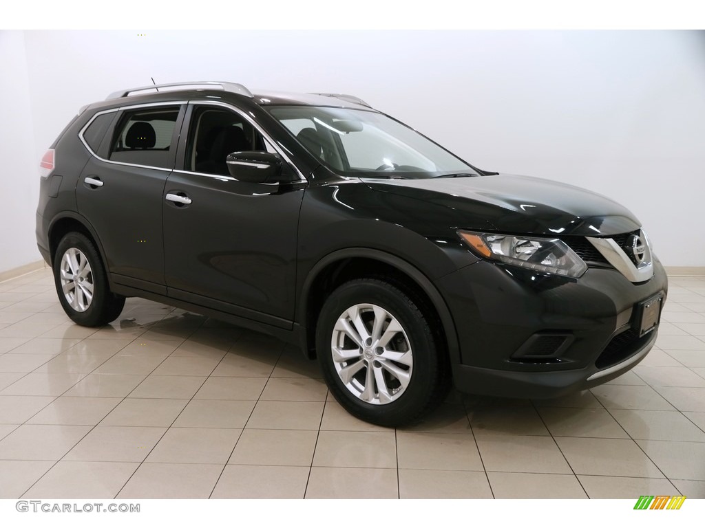 2015 Rogue SV AWD - Super Black / Charcoal photo #1