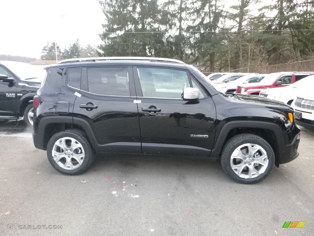 2017 Renegade Limited 4x4 - Black / Bark Brown/Ski Grey photo #6