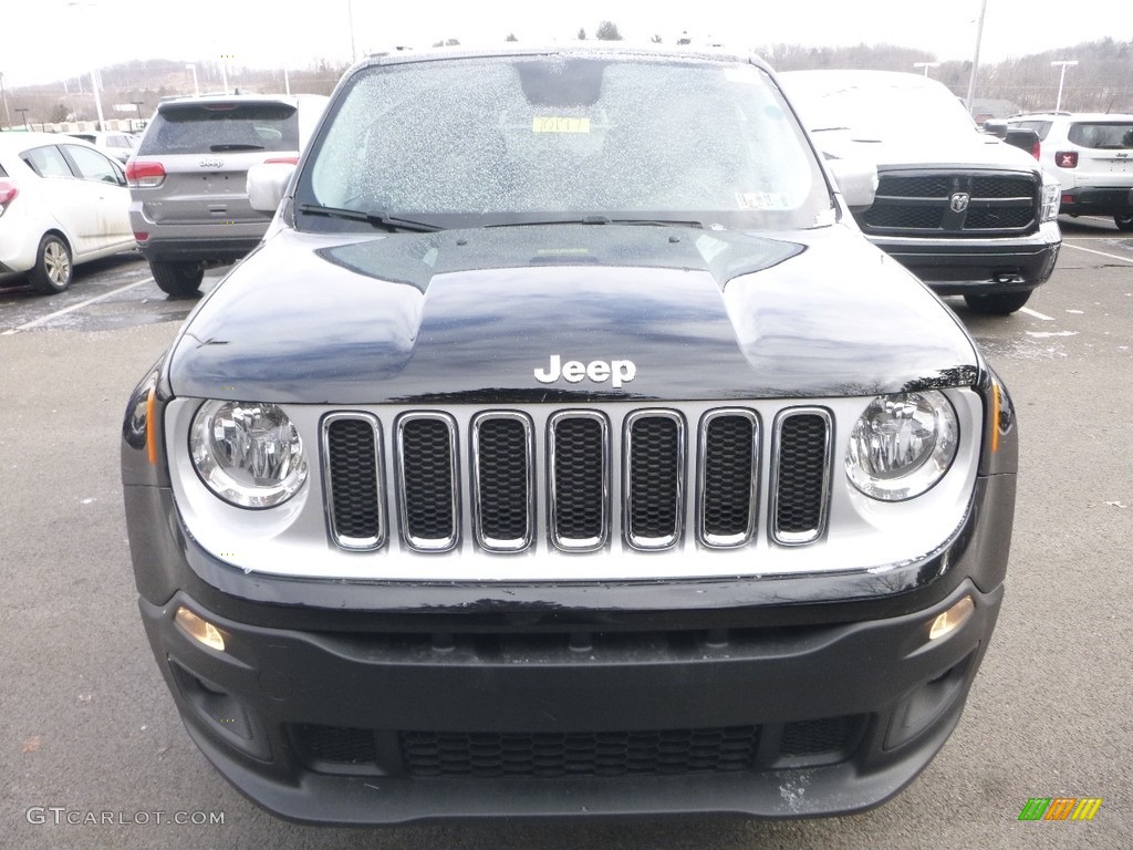 2017 Renegade Limited 4x4 - Black / Bark Brown/Ski Grey photo #8