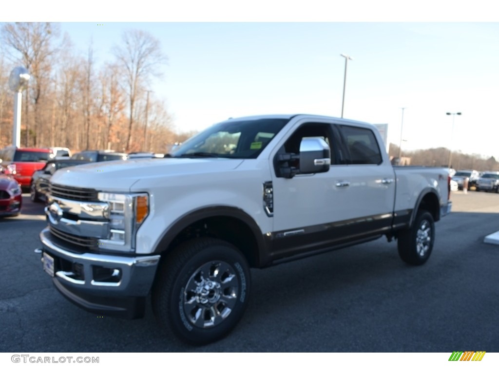 White Platinum 2018 Ford F350 Super Duty King Ranch Crew Cab 4x4 Exterior Photo #124639126