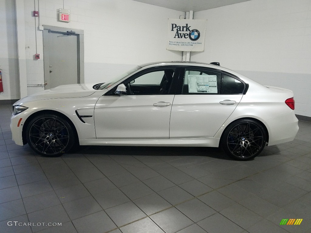 2018 M3 Sedan - Mineral White Metallic / Black photo #2