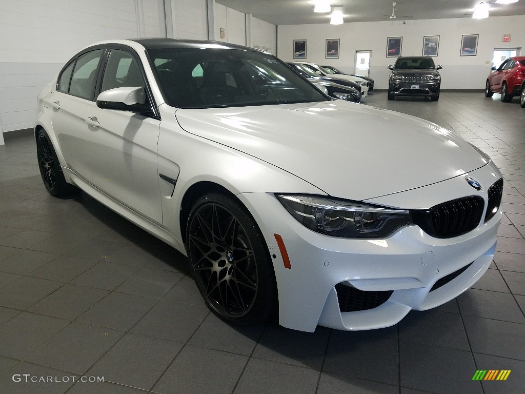 2018 M3 Sedan - Mineral White Metallic / Black photo #7