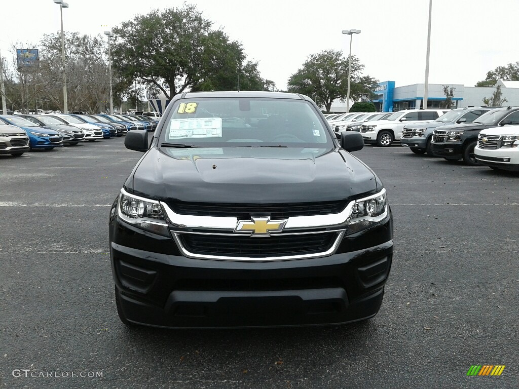 2018 Colorado WT Extended Cab - Black / Jet Black/Dark Ash photo #8