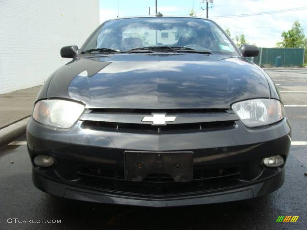2003 Cavalier LS Sport Coupe - Black / Graphite Gray photo #2