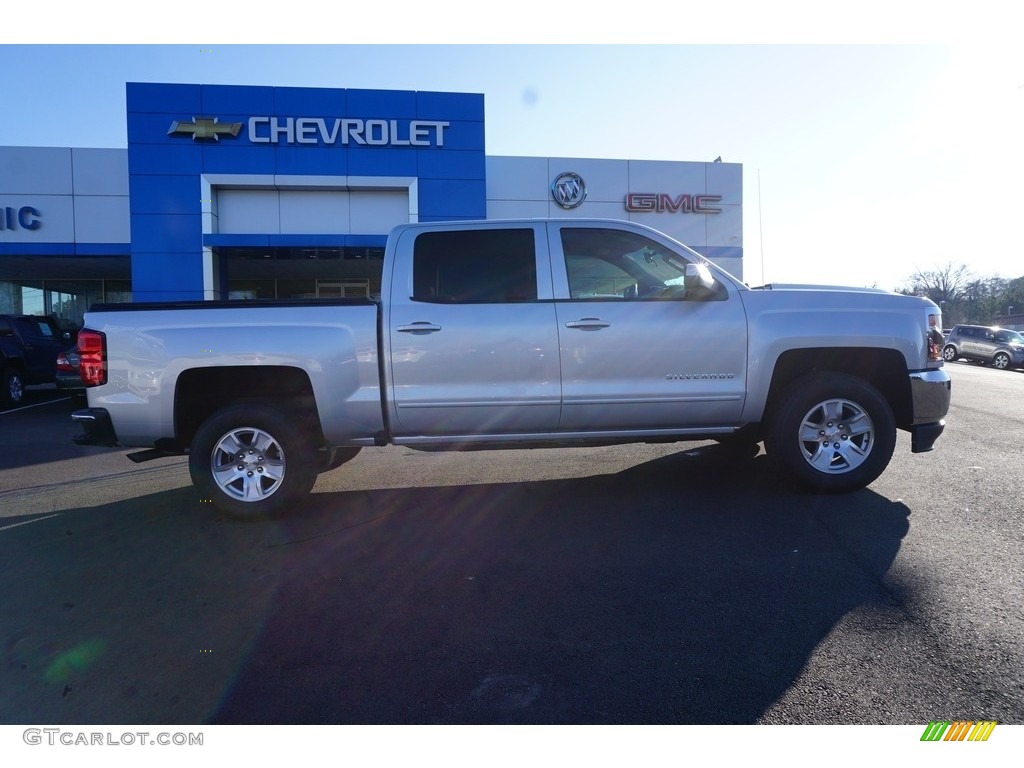 2018 Silverado 1500 LT Crew Cab - Silver Ice Metallic / Jet Black photo #6