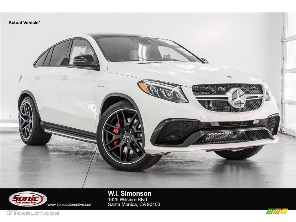 2018 GLE 63 S AMG 4Matic Coupe - designo Diamond White Metallic / designo Porcelain/Black photo #1