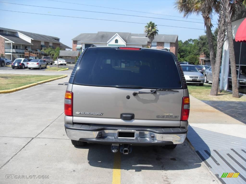 2003 Suburban 1500 LS - Light Pewter Metallic / Tan/Neutral photo #2