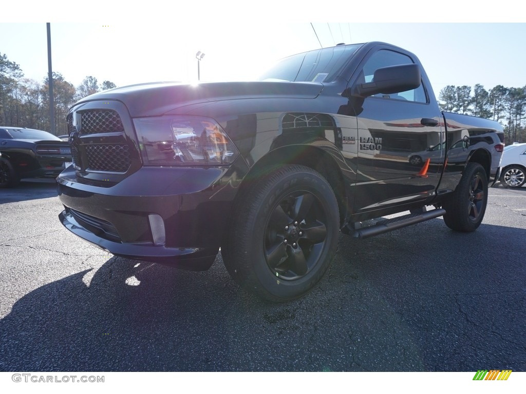2018 1500 Express Regular Cab - Brilliant Black Crystal Pearl / Black/Diesel Gray photo #3