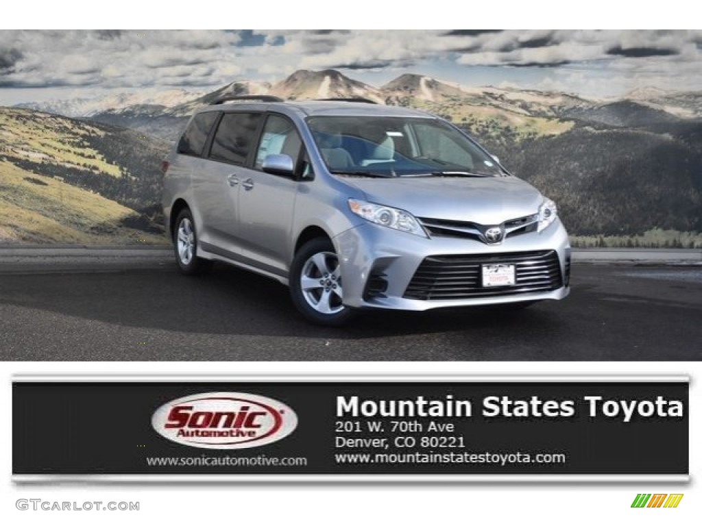 2018 Sienna LE - Silver Sky Metallic / Gray photo #1