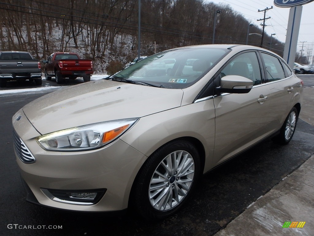 2017 Focus Titanium Sedan - White Gold / Medium Soft Ceramic photo #6