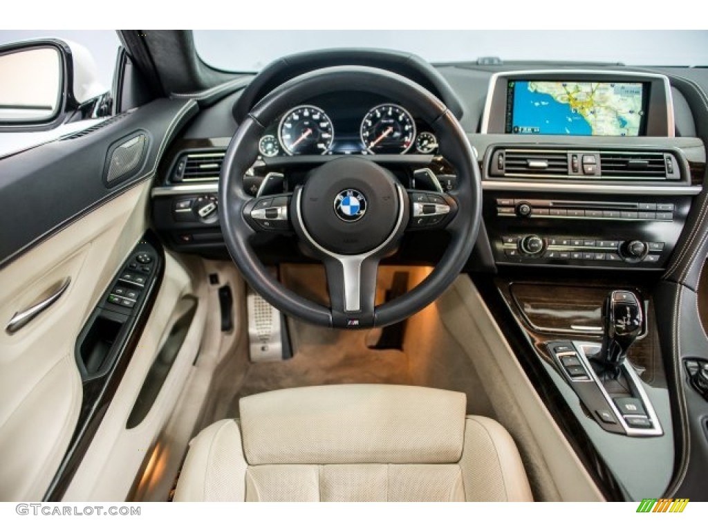 2015 6 Series 640i Gran Coupe - Alpine White / Ivory White photo #4