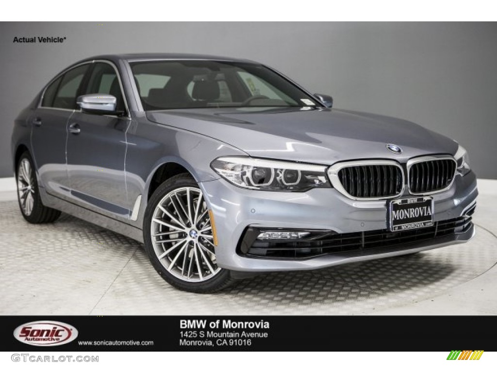 2018 5 Series 540i Sedan - Bluestone Metallic / Black photo #1
