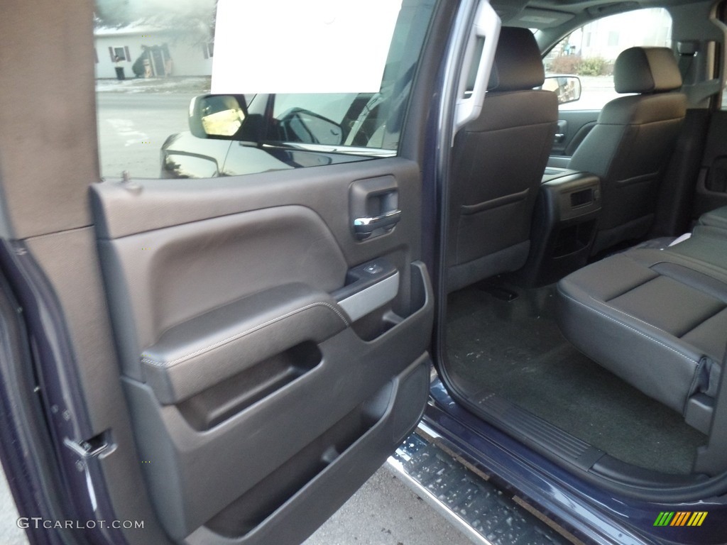 2018 Chevrolet Silverado 1500 LTZ Crew Cab 4x4 Jet Black Door Panel Photo #124653628