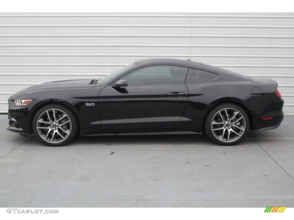 2016 Mustang GT Premium Coupe - Shadow Black / California Special Ebony Black/Miko Suede photo #6