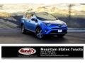 2018 Electric Storm Blue Toyota RAV4 XLE AWD  photo #1