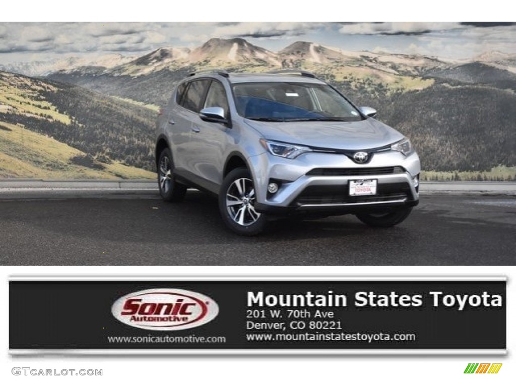 2018 RAV4 XLE AWD - Silver Sky Metallic / Black photo #1