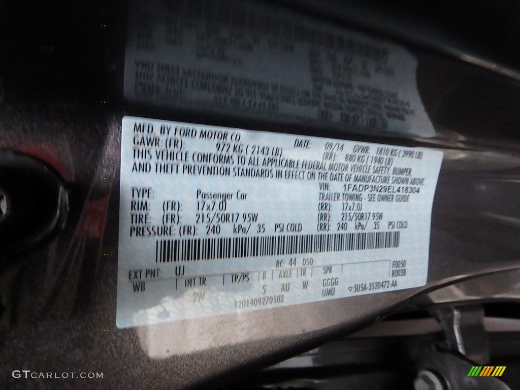 2014 Focus Titanium Hatchback - Sterling Gray / Charcoal Black photo #23