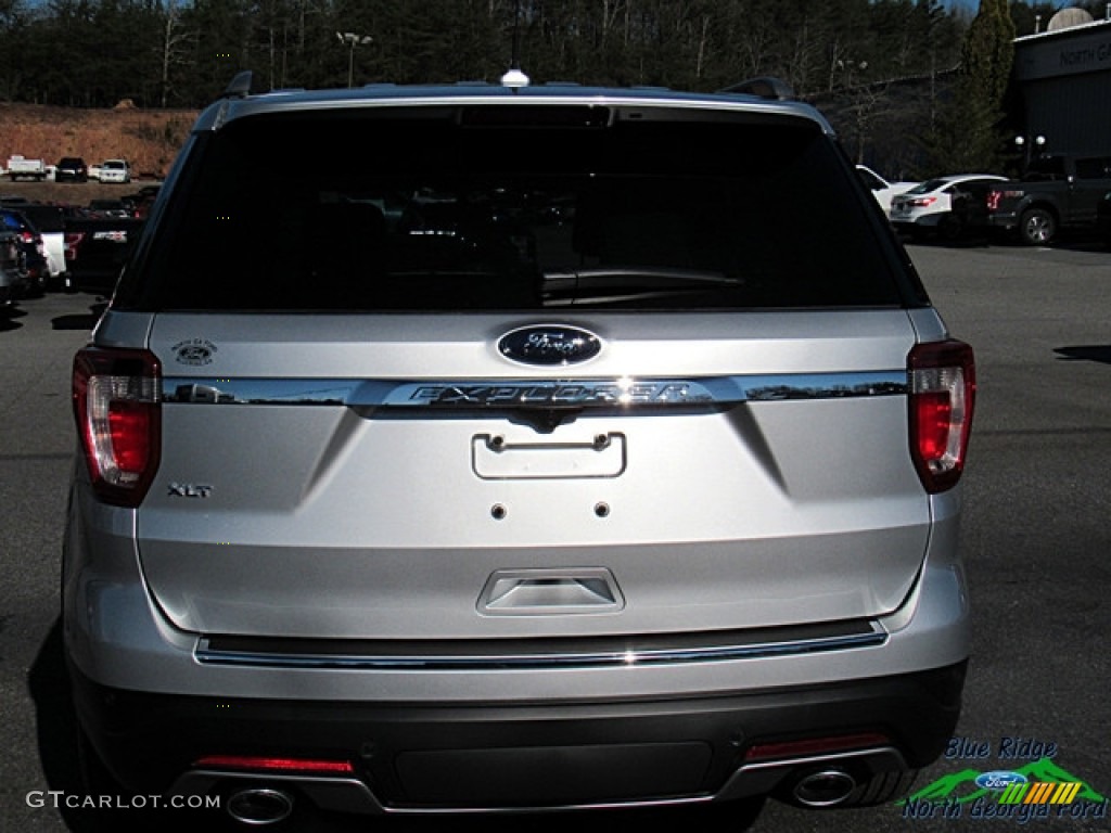2018 Explorer XLT - Ingot Silver / Ebony Black photo #4