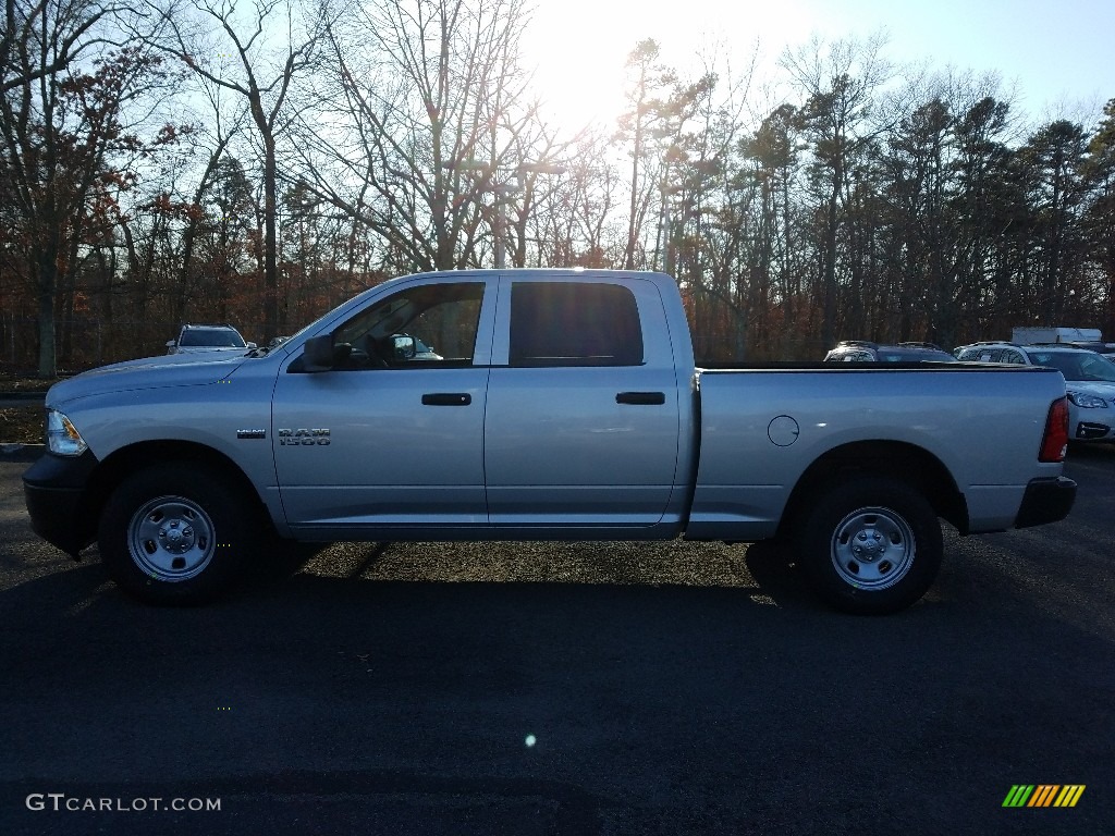 2018 1500 Tradesman Crew Cab 4x4 - Bright Silver Metallic / Black/Diesel Gray photo #3