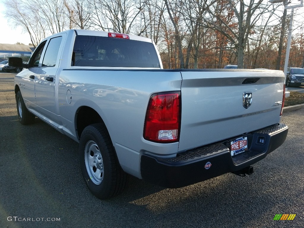 2018 1500 Tradesman Crew Cab 4x4 - Bright Silver Metallic / Black/Diesel Gray photo #4
