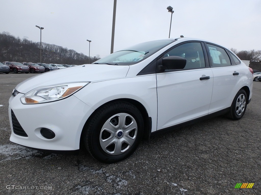 2012 Focus S Sedan - Oxford White / Charcoal Black photo #1