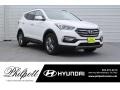 2018 Pearl White Hyundai Santa Fe Sport   photo #1