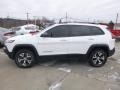 2017 Bright White Jeep Cherokee Trailhawk 4x4  photo #2