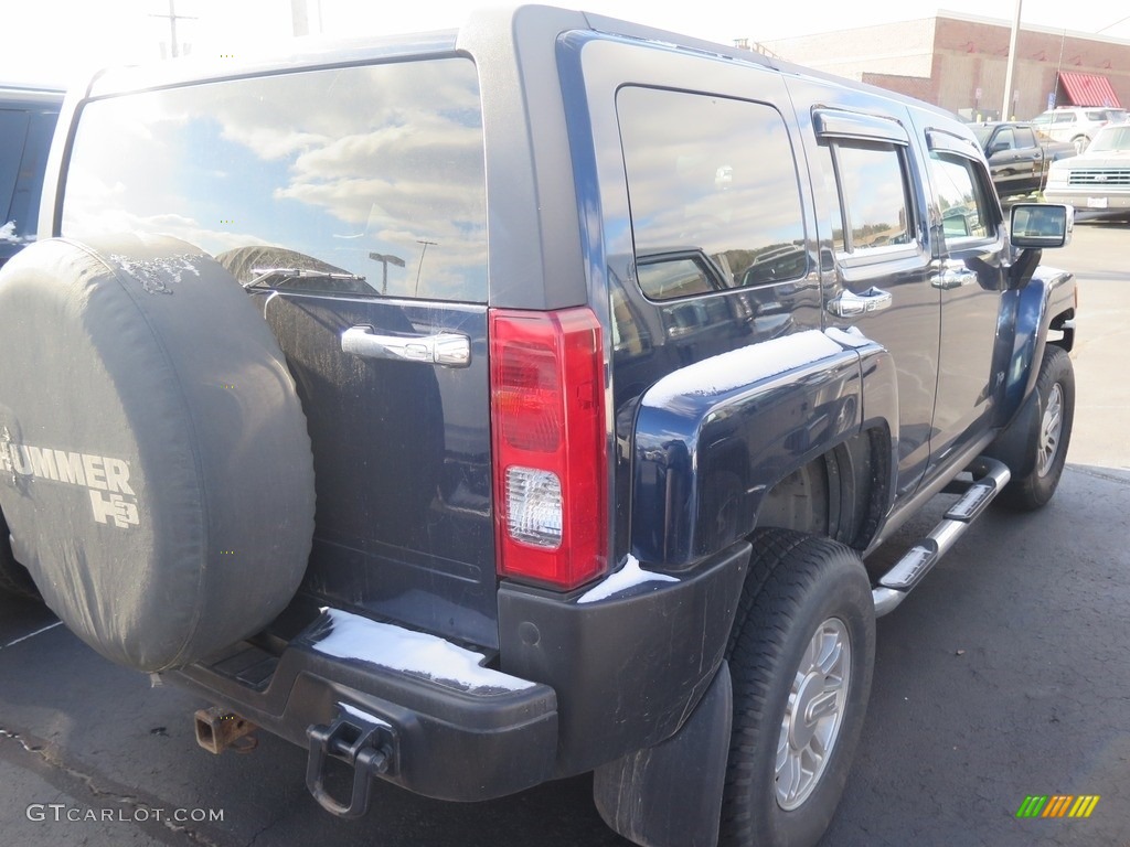 2007 H3 X - Midnight Blue Metallic / Ebony Black/Morocco photo #8
