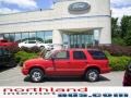 2002 Victory Red Chevrolet Blazer LS 4x4  photo #1