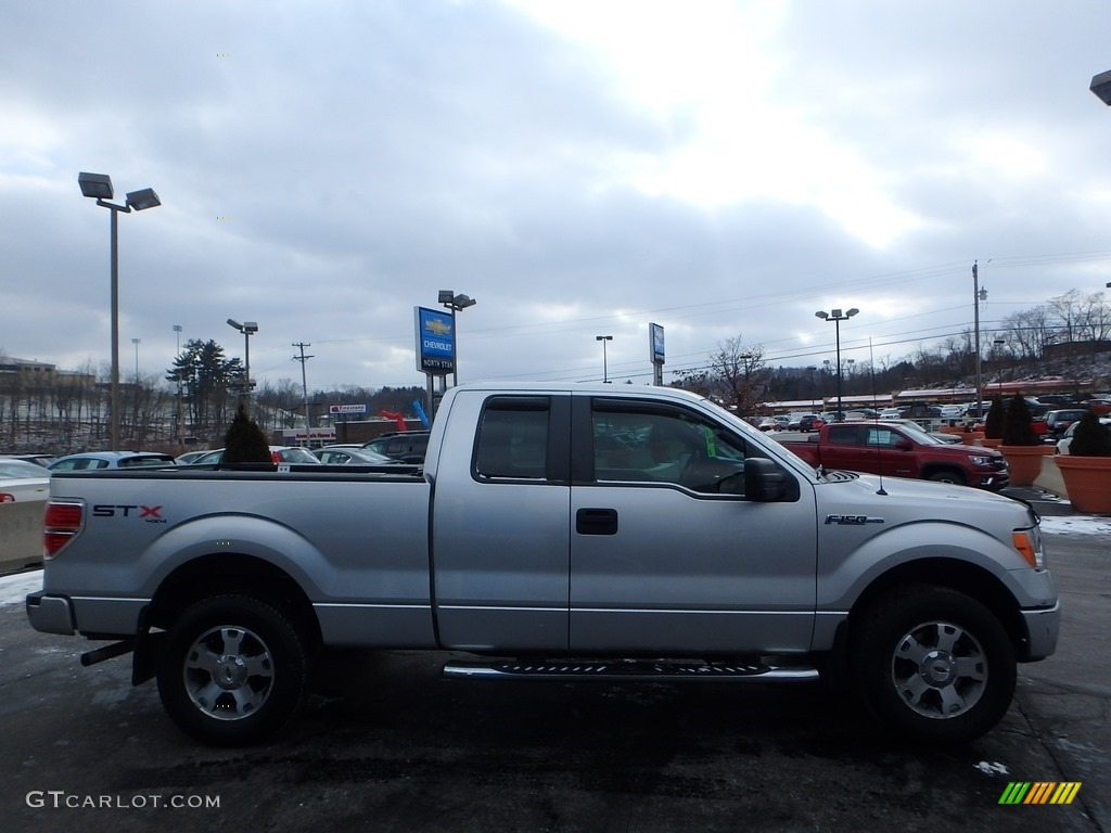 2010 F150 STX SuperCab 4x4 - Ingot Silver Metallic / Medium Stone photo #9