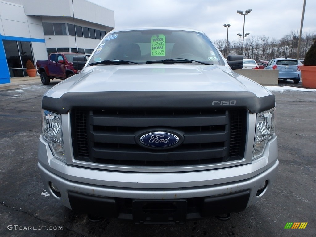 2010 F150 STX SuperCab 4x4 - Ingot Silver Metallic / Medium Stone photo #11