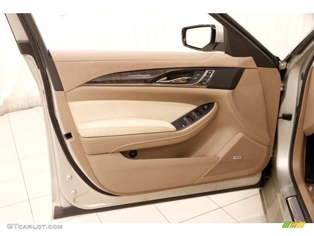 2014 CTS Luxury Sedan AWD - Silver Coast Metallic / Light Cashmere/Medium Cashmere photo #4