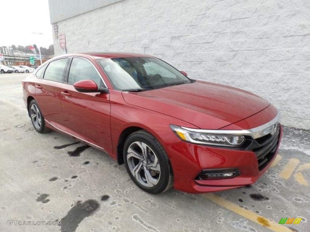 2018 Accord EX-L Sedan - Radiant Red Metallic / Ivory photo #1