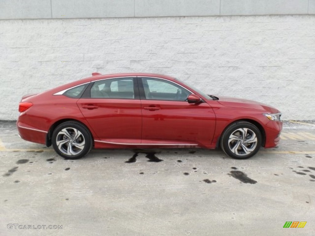 2018 Accord EX-L Sedan - Radiant Red Metallic / Ivory photo #2