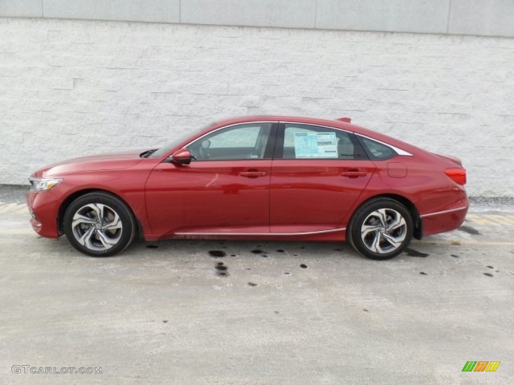 2018 Accord EX-L Sedan - Radiant Red Metallic / Ivory photo #5