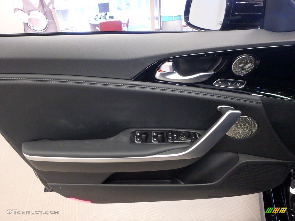 2018 Kia Stinger Premium AWD Black Door Panel Photo #124666942
