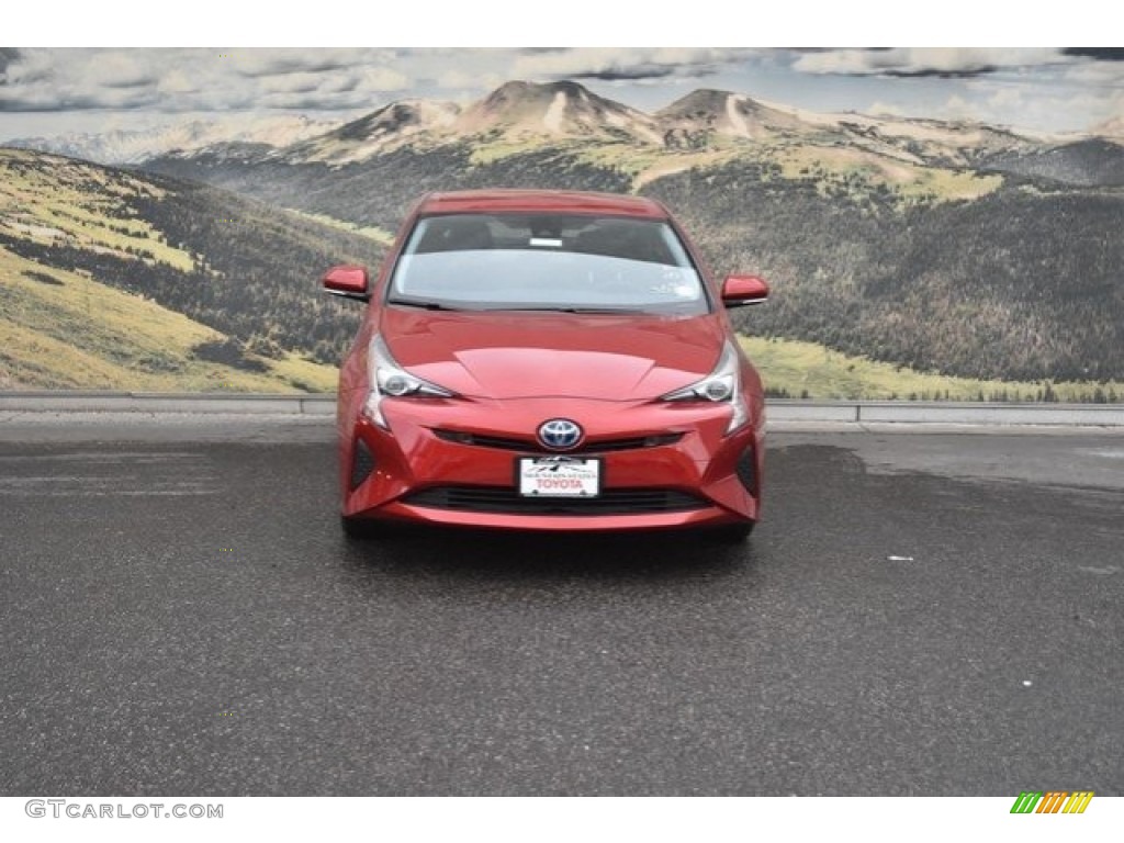 2018 Prius Two - Hypersonic Red / Black photo #2