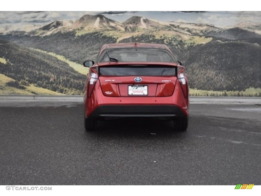 2018 Prius Two - Hypersonic Red / Black photo #4