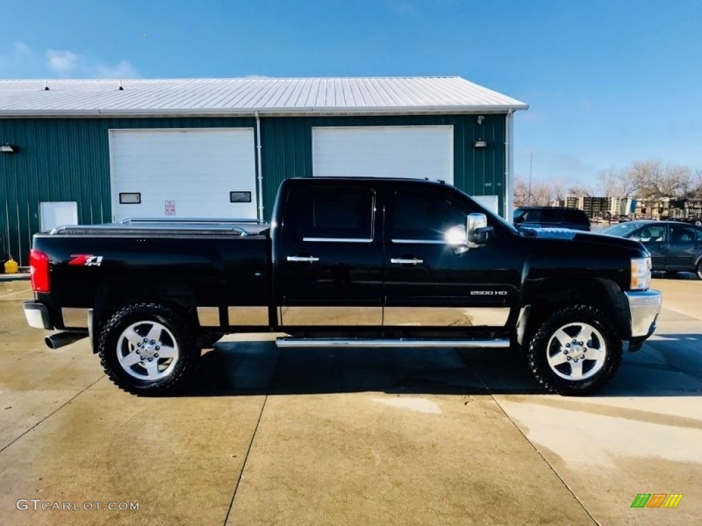 2012 Silverado 2500HD LTZ Crew Cab 4x4 - Black / Light Titanium/Dark Titanium photo #9