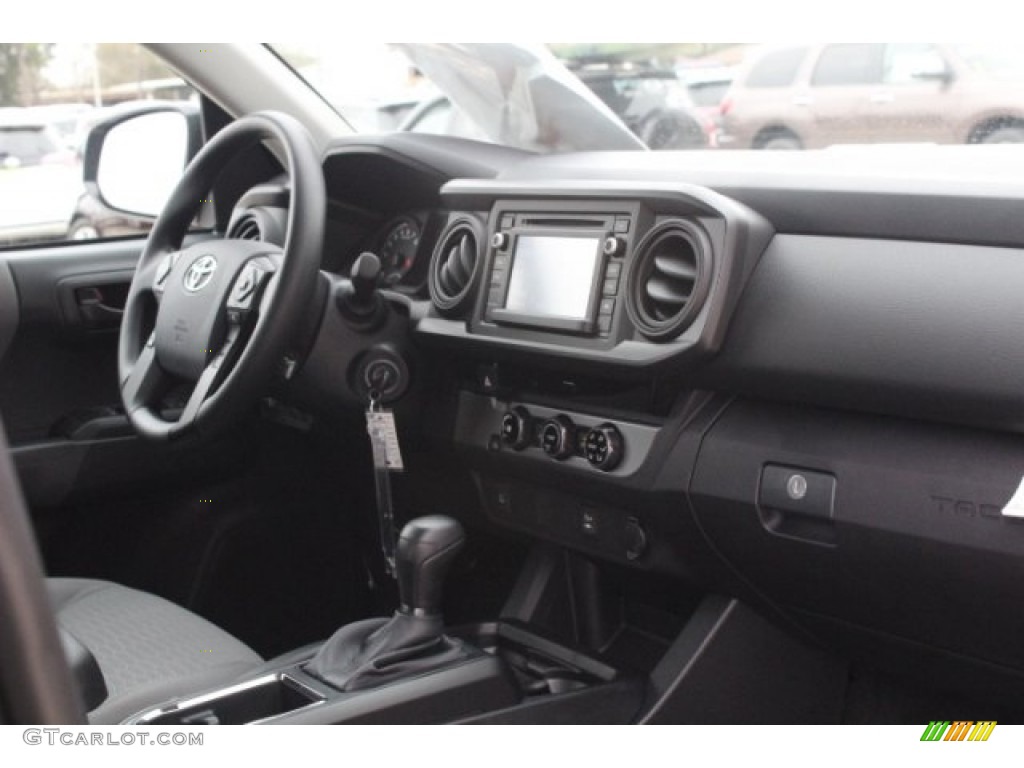 2018 Toyota Tacoma SR Double Cab Cement Gray Dashboard Photo #124669018