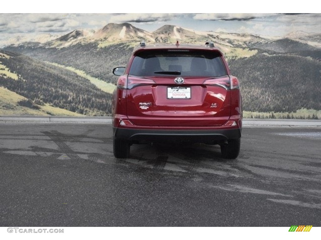 2018 RAV4 LE AWD - Ruby Flare Pearl / Black photo #4