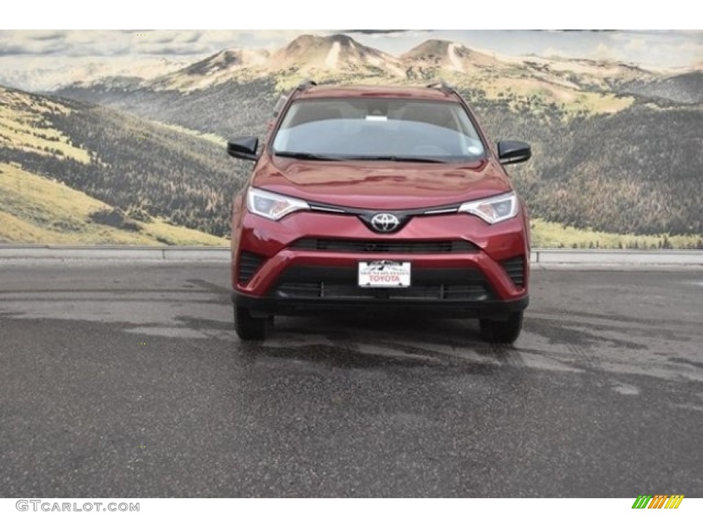 2018 RAV4 LE AWD - Ruby Flare Pearl / Black photo #2