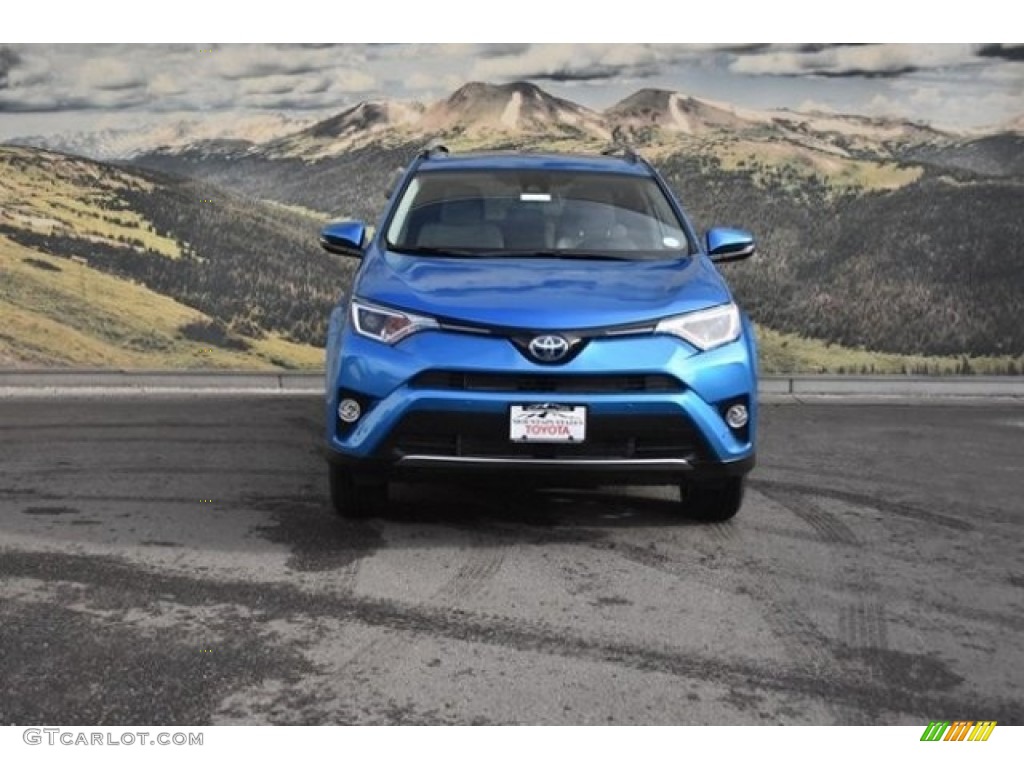 2018 RAV4 XLE AWD - Electric Storm Blue / Ash photo #2