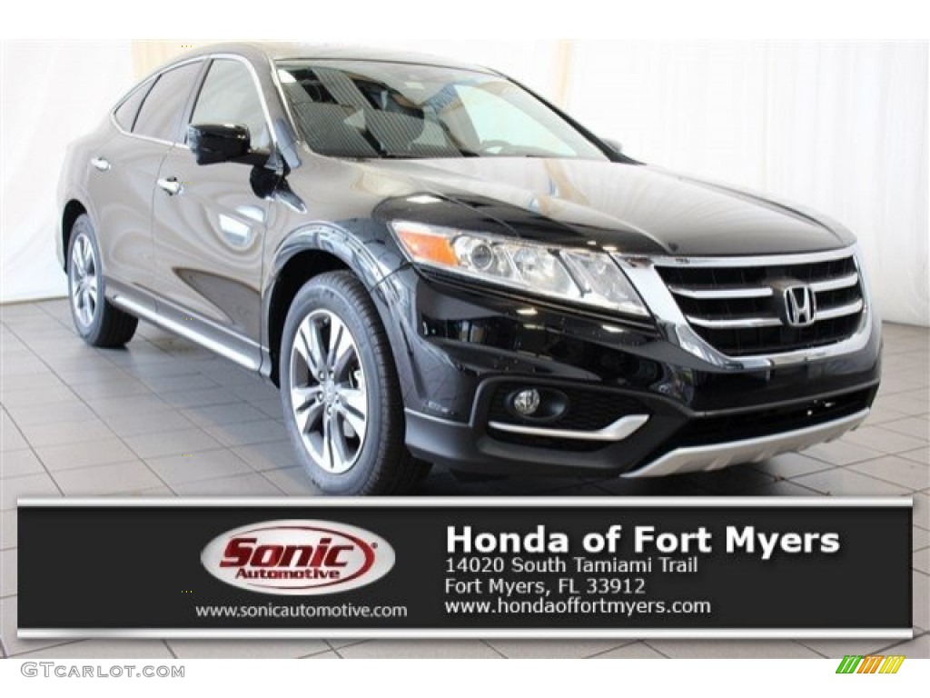 2014 Crosstour EX-L V6 - Crystal Black Pearl / Black photo #1