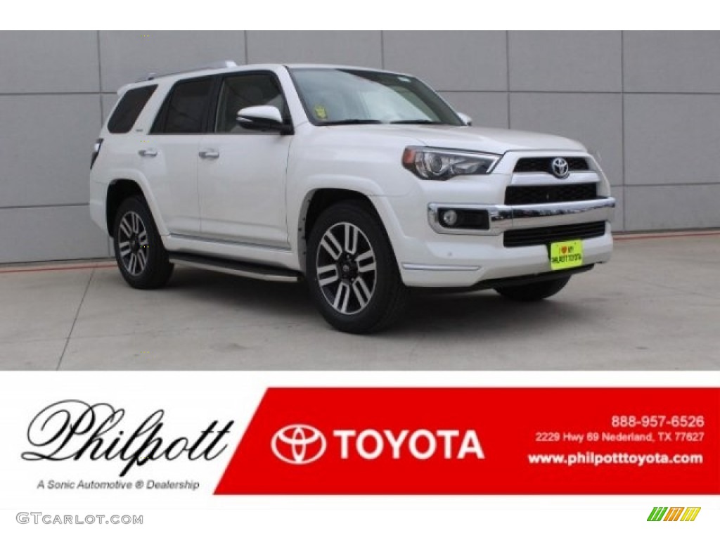 2018 4Runner Limited - Blizzard White Pearl / Sand Beige photo #1