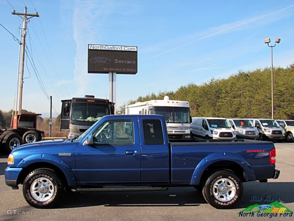 2011 Ranger XLT SuperCab - Vista Blue Metallic / Medium Dark Flint photo #2