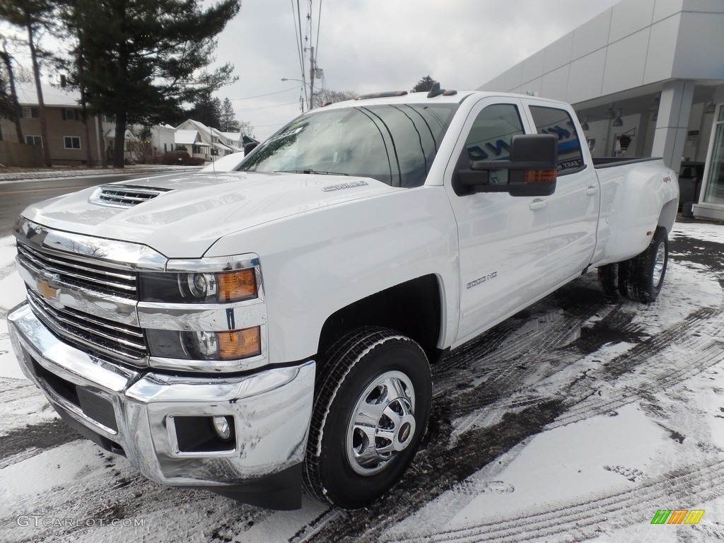 2018 Silverado 3500HD LT Crew Cab Dual Rear Wheel 4x4 - Summit White / Jet Black photo #3