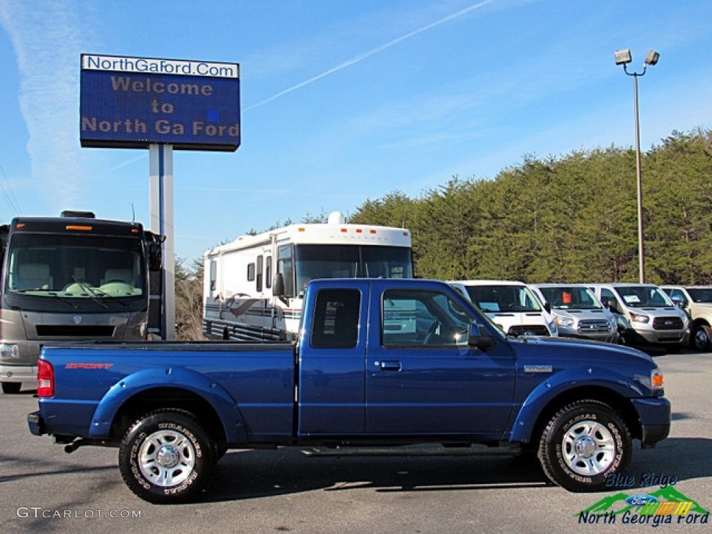 2011 Ranger XLT SuperCab - Vista Blue Metallic / Medium Dark Flint photo #6